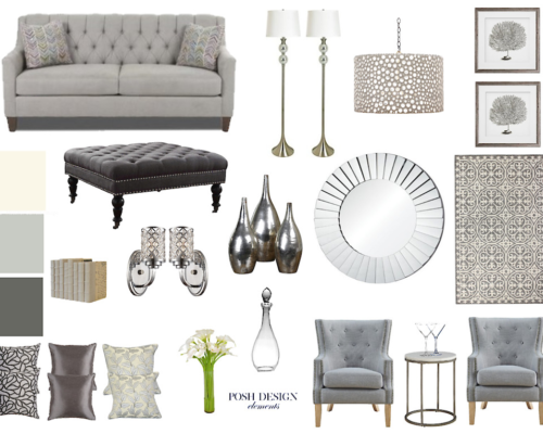 Neutral Living Concept Board