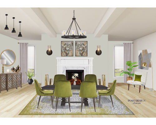 Contemporary Olive Dining